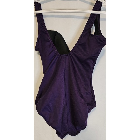 Miraclesuit Stunning Plum Wraptress One Piece Swimsuit Size 8 Tummy Slimming - Picture 3 of 10